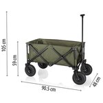 Campart travel chariot pliable frejus vert 90 5x48x59 cm