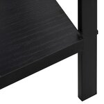 vidaXL Bibliothèque à 3 niveaux Noir 60x27 6x90 5 cm Aggloméré