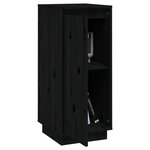 vidaXL Buffet Noir 31 5x34x75 cm Bois massif de pin