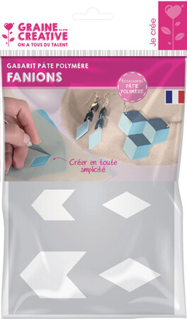 Gabarit pour Pâte polymère A5 Fanions