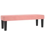 vidaXL Lit à sommier tapissier avec matelas Rose 140x190 cm Velours