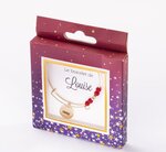 Bracelet louise avec perles rouges