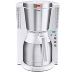 Melitta cafétiere look iv therm timer 1011-15 blanc/acier brossé