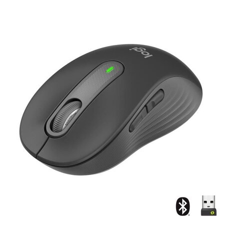 Souris sans fil logitech signature m650 - silencieuse  bluetooth  boutons programmables - graphite