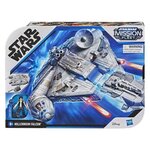 Star wars - vaisseau deluxe faucon millenium et figurine han solo - jouet star wars