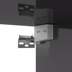 vidaXL Meuble TV Gris brillant 100x30x30 cm Aggloméré