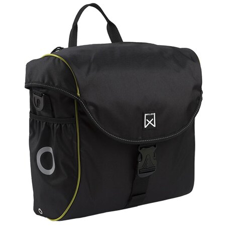 Willex sacoche de vélo 19 l noir et jaune 16003