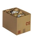 (lot  20 caisses) caisse carton palettisable c avec couvercle 600 x 400 x 200 mm