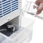 vidaXL Refroidisseur d’air mobile 3 en 1 Blanc et noir 61x31x27cm 65 W