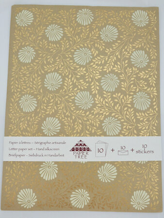 Papier à lettre sérigraphié (feuilles enveloppes stickers)