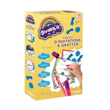 Dujardin loisirs créatifs scratch it kit invitations