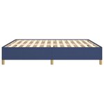 vidaXL Cadre de lit Bleu 180 x 200 cm Tissu