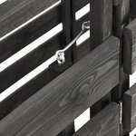 vidaXL Abri de poubelle triple 210x75x121 cm Bois de pin massif peint