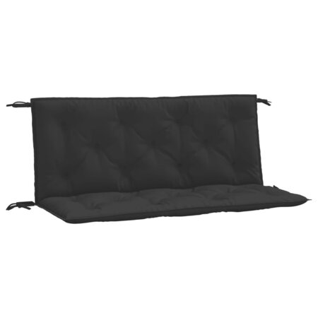 vidaXL Coussins de banc de jardin 2 Pièces noir 120x50x7 cm tissu Oxford