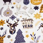 Stickers Noël - Cerfs en origami