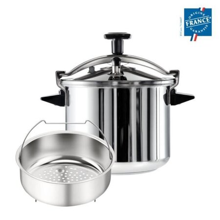 SEB P0531700 Autocuiseur Cocotte-minute AUTHENTIQUE XL - 12 L - Tous feux dont induction - Fabrication française - Inox