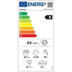 Lave-linge hublot samsung quickdrive ww80t734dbh - 8 kg - induction - 1400 trs/min - blanc