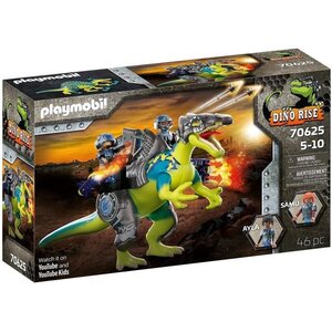 Playmobil - 70625 - spinosaure et combattants