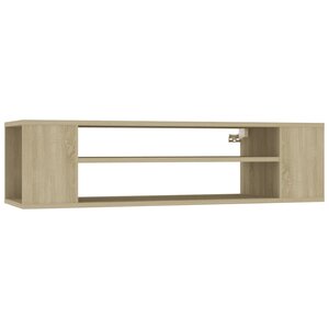 vidaXL Meuble TV suspendu Chêne sonoma 100x30x26 5 cm Aggloméré