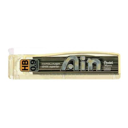 Etui de 36 Mines AIN C259 Pour Portemines 0,9 mm Dureté HB PENTEL
