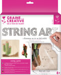 Tableau de fil tendu String Art Cactus 22 cm