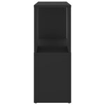 vidaXL Bibliothèque Noir 60x24x63 cm Aggloméré