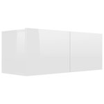 vidaXL Ensemble de meuble TV 6 Pièces Blanc brillant Aggloméré