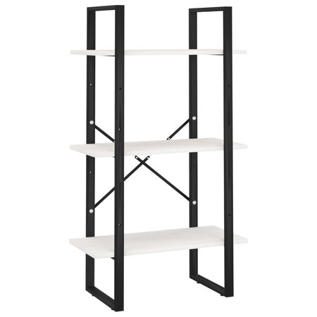 vidaXL Étagère de rangement Blanc 60x30x105 cm Bois de pin massif