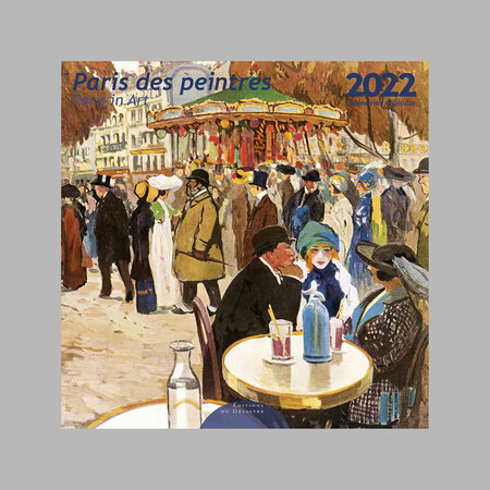 Calendrier 2022 mural 30x30 cm Paris des peintres