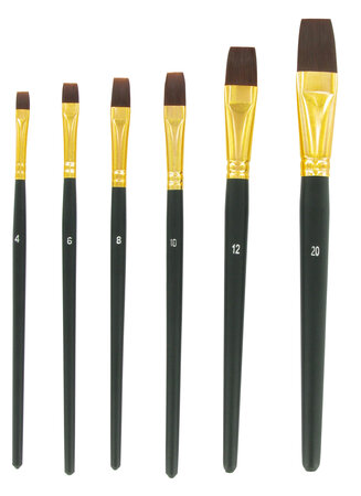 Pinceaux et brosses x 8 pièces