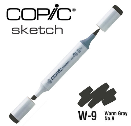 Marqueur à l'alcool Copic Sketch W9 Warm Gray No.9