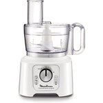Moulinex robot multifonctions double force 544110 - 800w - bol 2 2l - 2 sorties moteur - fonction pulse - disque réversible  blender