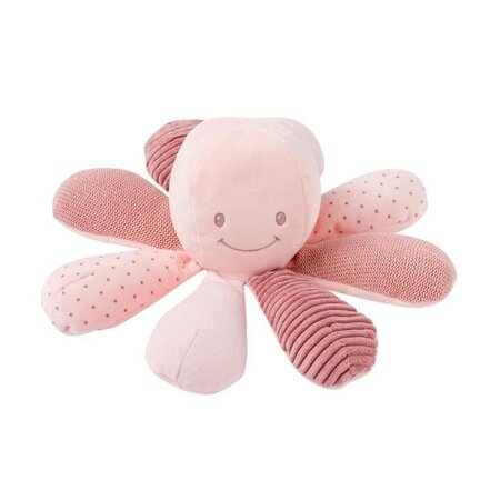 NATTOU Pieuvre multi-activités (hochet, papier bruissant, scouic) - Multi-matieres - Rose