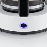 SEVERIN KA4816 Cafetiere filtre Type, 10 tasses, Capacité: 1,4 L, Arret automatique, verseuse en verre, Puissance: 1 000 W, Blanc