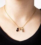 Collier prénom elsa avec pendentif chat