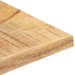 vidaXL Dessus de table Bois de manguier solide 25-27 mm 100x60 cm