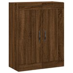 vidaXL Buffet haut Chêne marron 69 5x34x180 cm Bois d'ingénierie