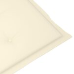 vidaXL Chaise de terrasse avec repose-pied et coussin Acacia solide