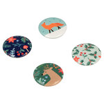 4 Stickers Noël en métal