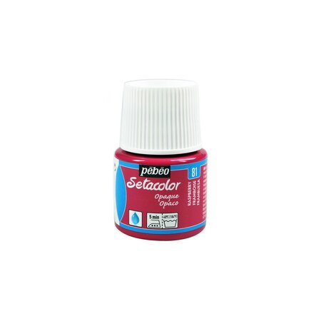 Peinture textile setacolor opaque - framboise - 45 ml