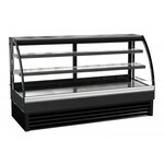Vitrine réfrigérée 4 faces vitrées - 175 à 400 litres - combisteel - r290 - acier inoxydable2000 mm 2000x680x1200mm