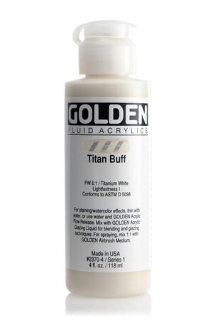 Peinture Acrylic FLUIDS Golden I 119ml Chamois Titane