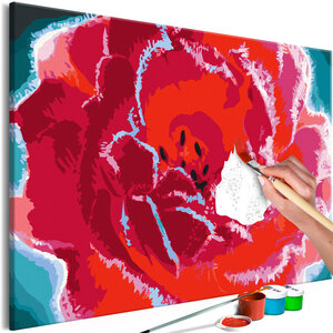 Tableau à peindre par soi-même - frozen tulips l x h en cm 60x40