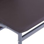 vidaXL Chaises à manger lot de 4 marron similicuir