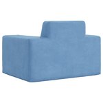 vidaXL Canapé pour enfants Bleu Peluche douce