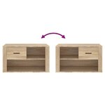 vidaXL Armoire à chaussures Chêne sonoma 80x35x45 cm Bois d'ingénierie