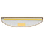 vidaXL Tapis d'escalier 10 Pièces 65x21x4 cm Crème