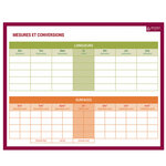 Ardoise effaçable a sec mesures et conversions 26 5 x 21cm