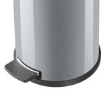 Hailo Poubelle à pédale Solid M 12 L Argenté
