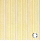 vidaXL Écran de balcon Beige 120x500 cm PEHD